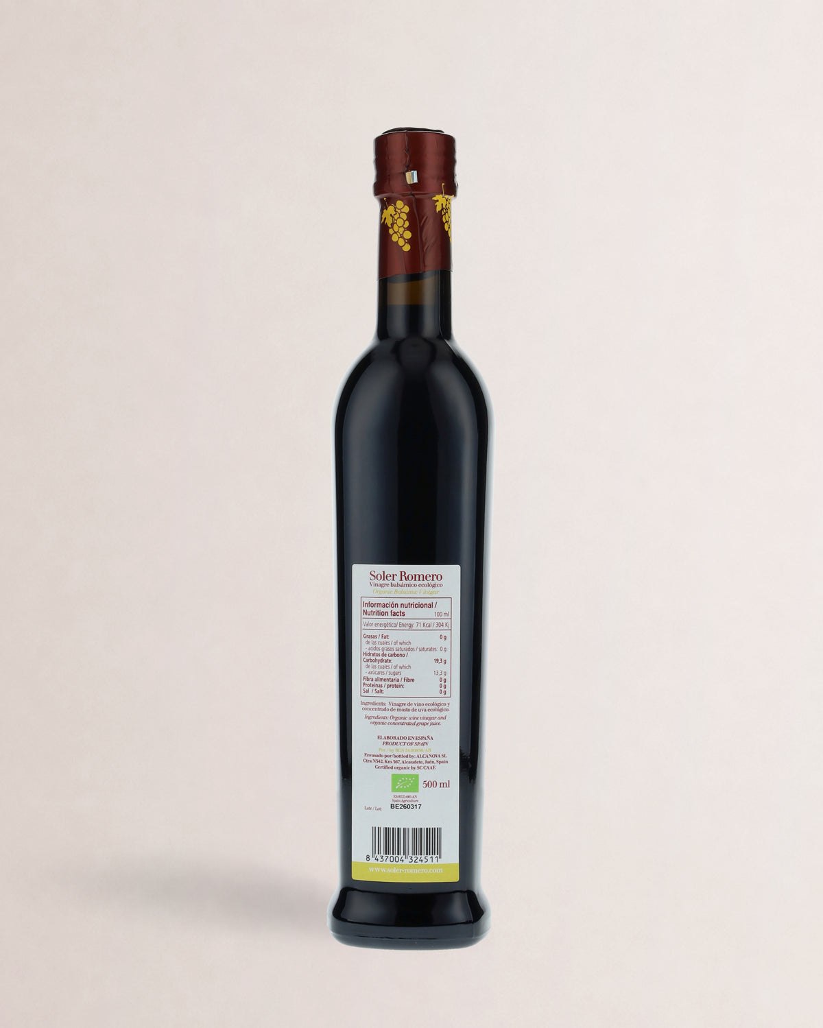 Soler Romero Vinagre Balsámico Ecológico 500ml