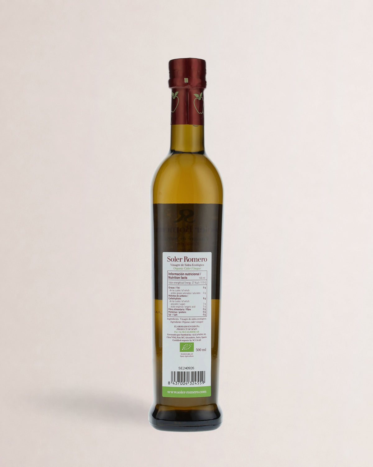 Soler Romero Vinagre Sidra Ecológico 500ml