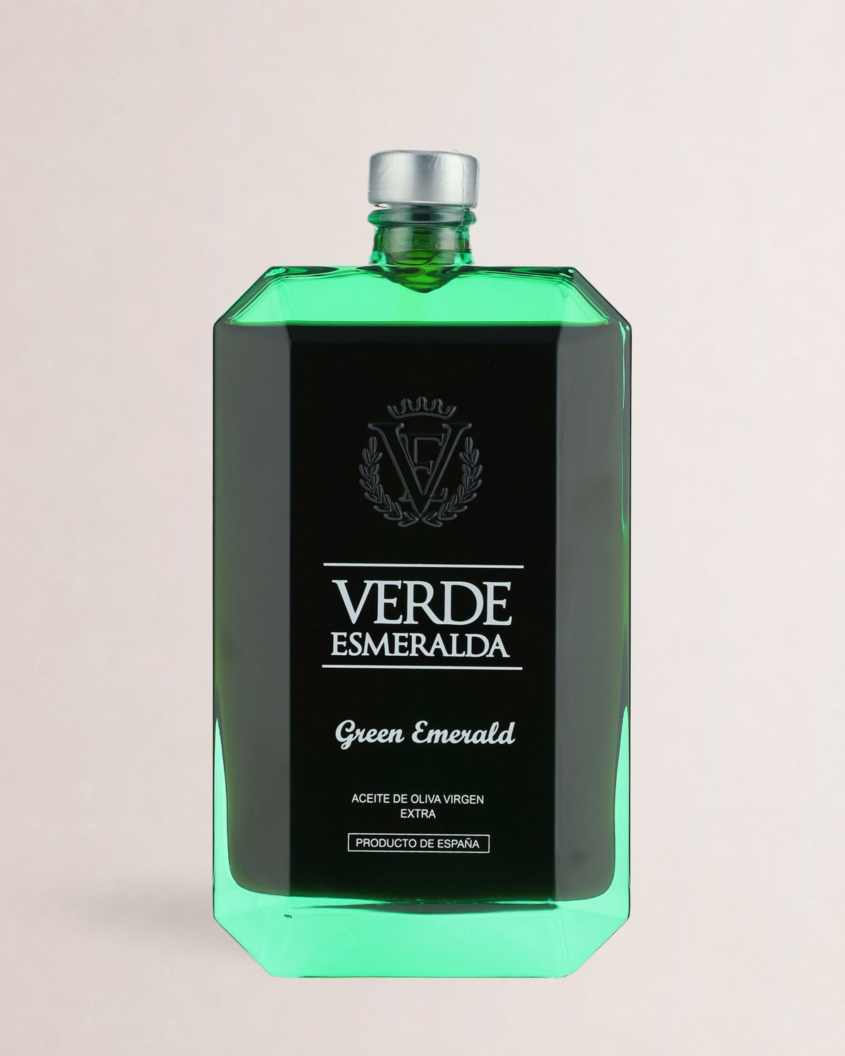 aceite verde esmeralda green emerald botella
